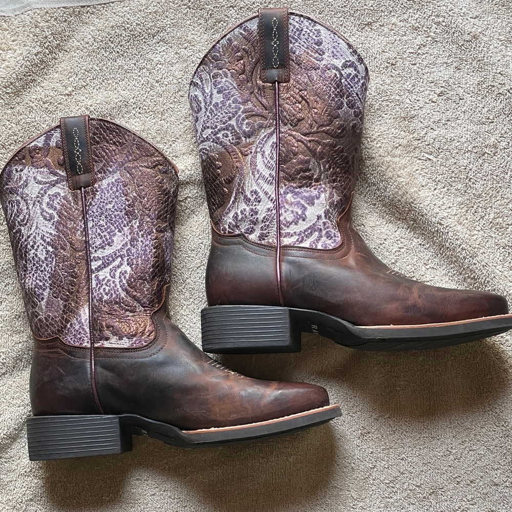 Rank 45 8.5 Brown/Purple Boots
